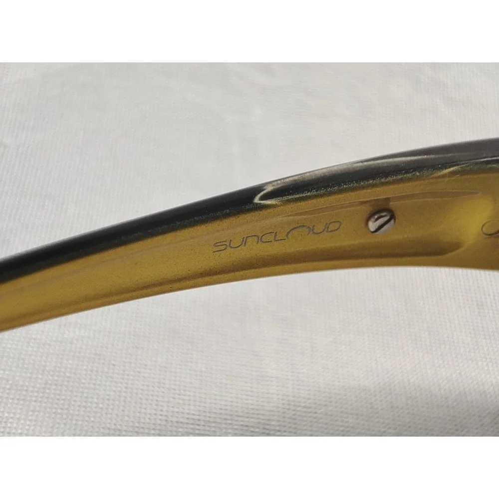 Suncloud‎ Hook Polarized Sunglasses Brown Fade Yellow Rectangular Wrap